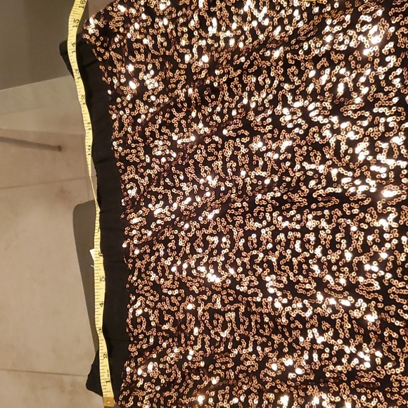 NWT imaginary voyage black and gold sequence skirt - Picture 2 of 6